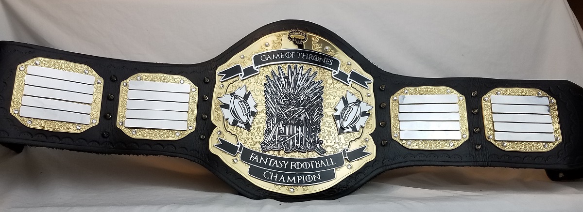 Custom Fantasy Football FF Title Award Belts Available Now
